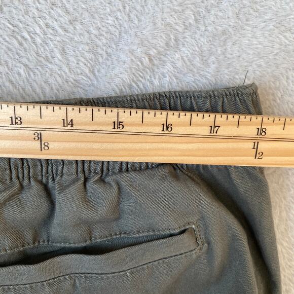 Iron Co. Cargo Pants Men XL Green Gorpcore Pull On Drawstring Leg Stretch NWT - Picture 8 of 12